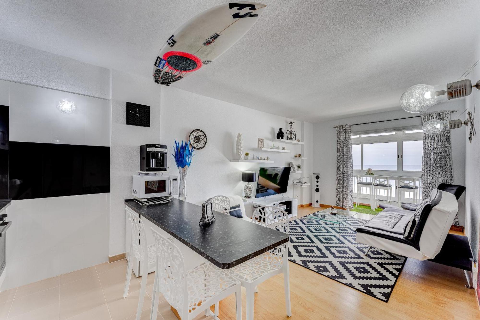 1St Line Sea View 3 Rooms Apartment In Tenerife 92M2 Bajamar  Extérieur photo